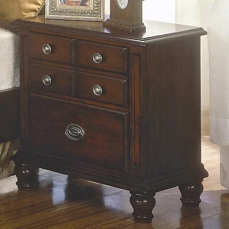 Night Stand with Cherry Veneer